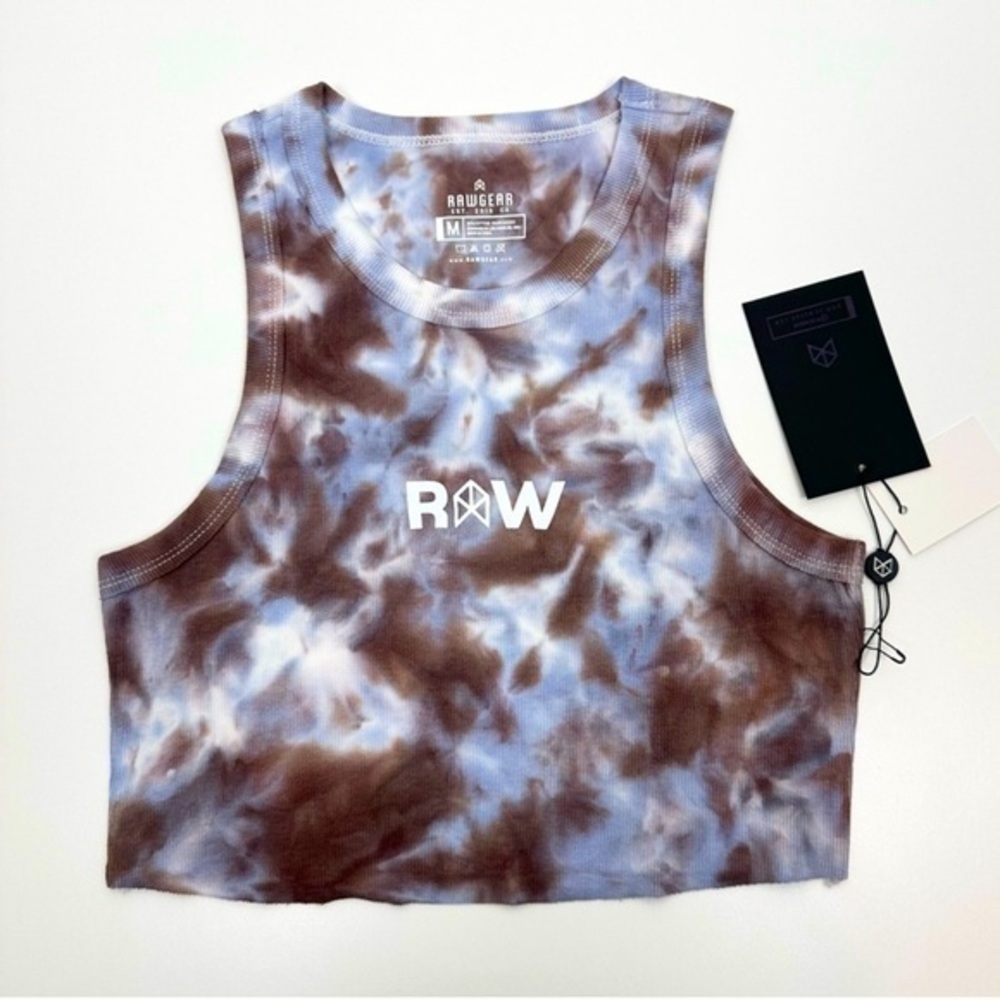 Rawgear 3D “RAW” Print Crop Tank Size M NWT